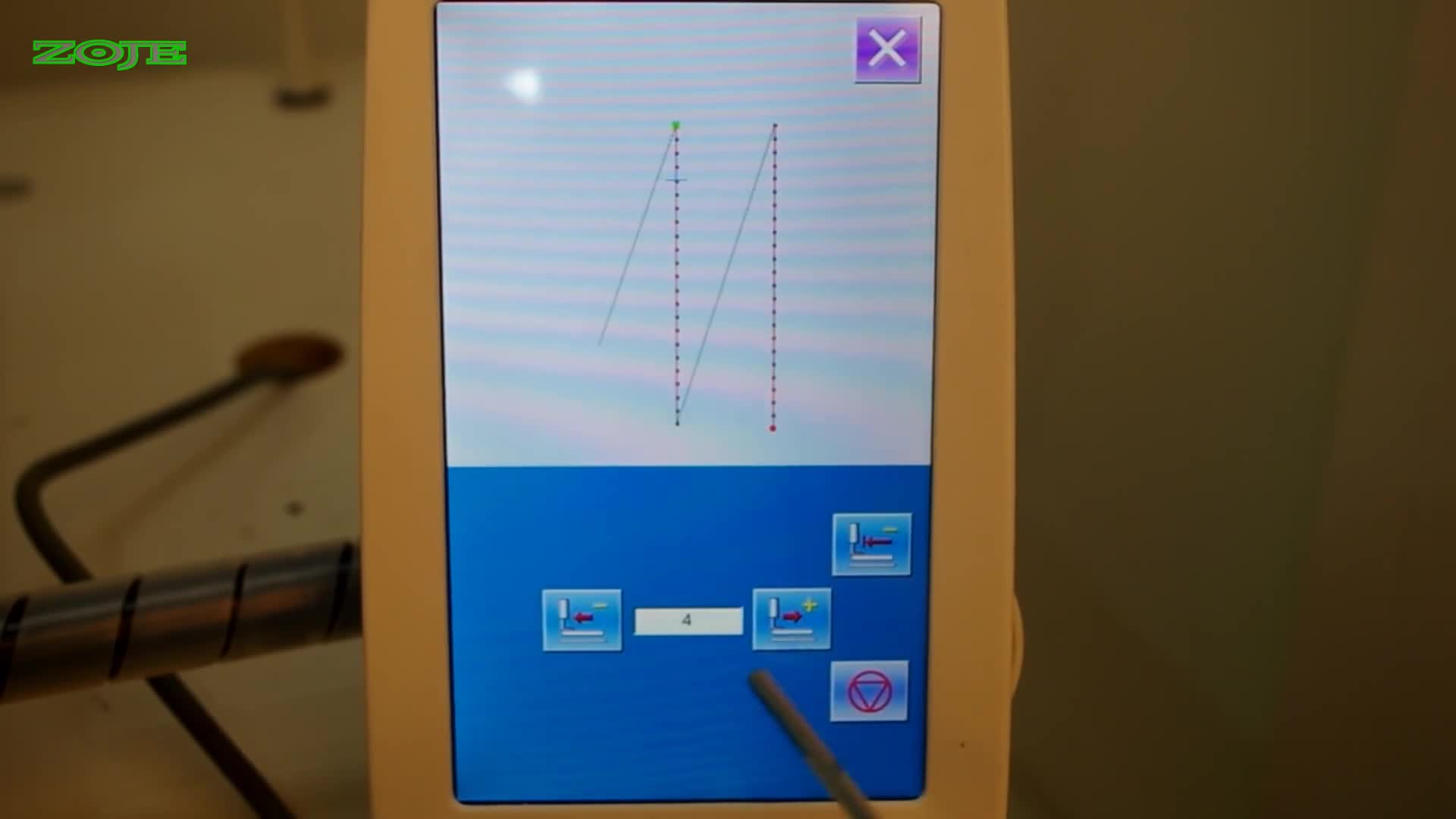 Simulated sewing