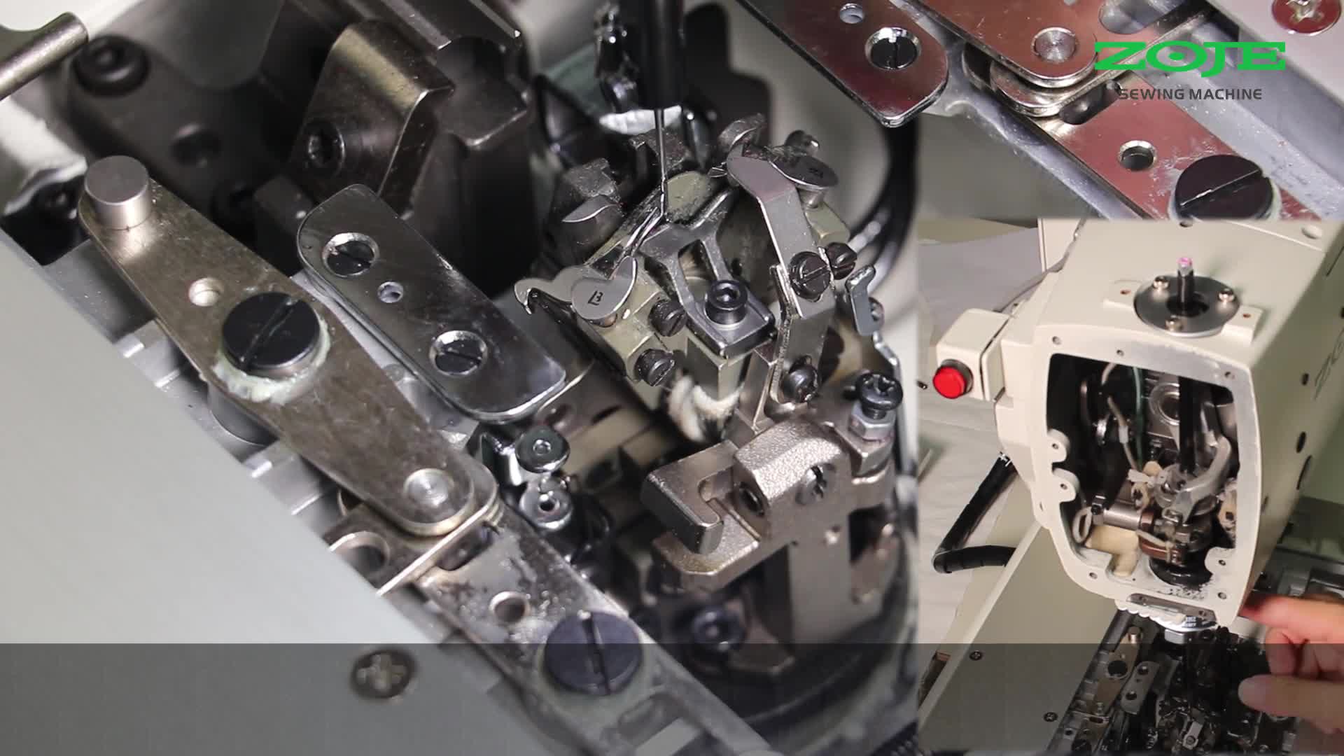 Clearance adjustment between needle and looper